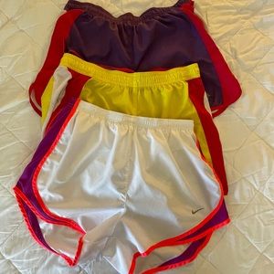 Nike and adidas women’s sports shorts